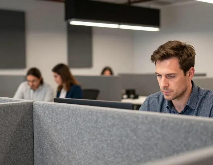 Bruit au travail bureau